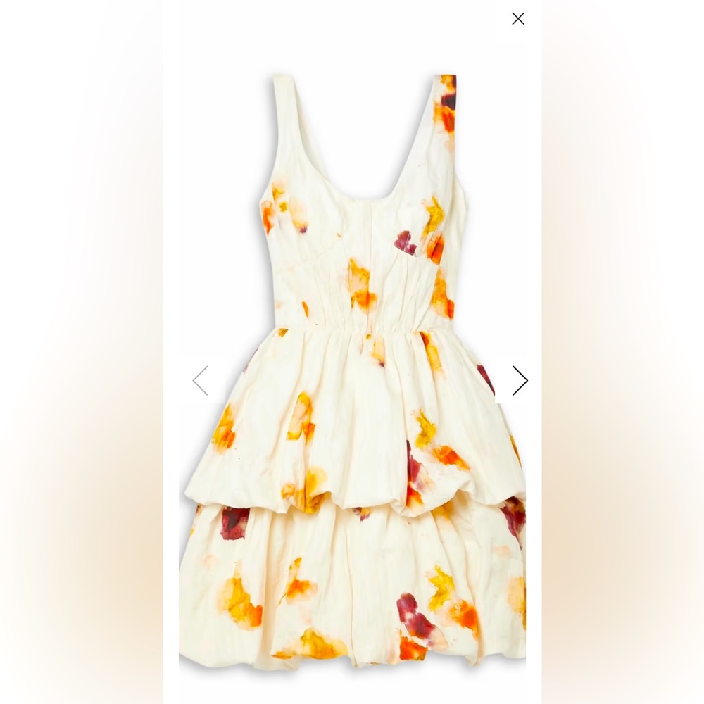 JASON WU COLLECTION
Tiered floral-print crinkled cotton-blend mini dress